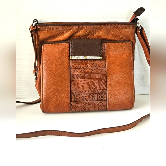 Brighton Acoma Leather Crossbody Bag - Picture 1 of 15